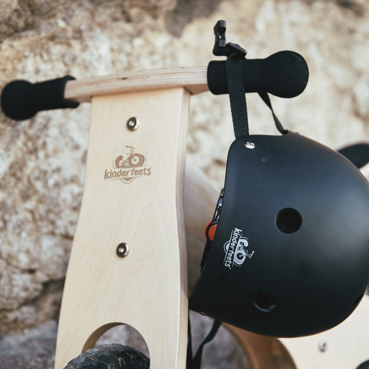 Kinderfeets Toddler Bike Helmet Adjustable Safety Helmet Matte Black