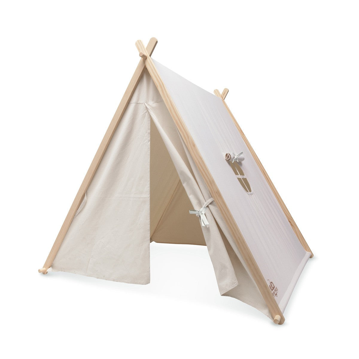 Kinderfeets Natural Cotton Play Tent Indoor Kids’ Teepee for Imaginative Play