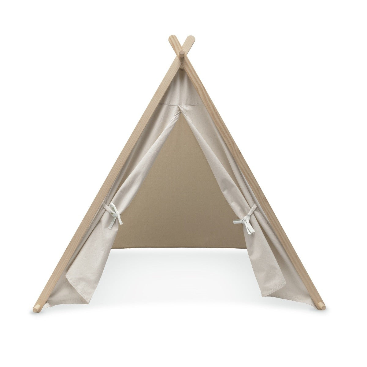 Kinderfeets Natural Cotton Play Tent Indoor Kids’ Teepee for Imaginative Play