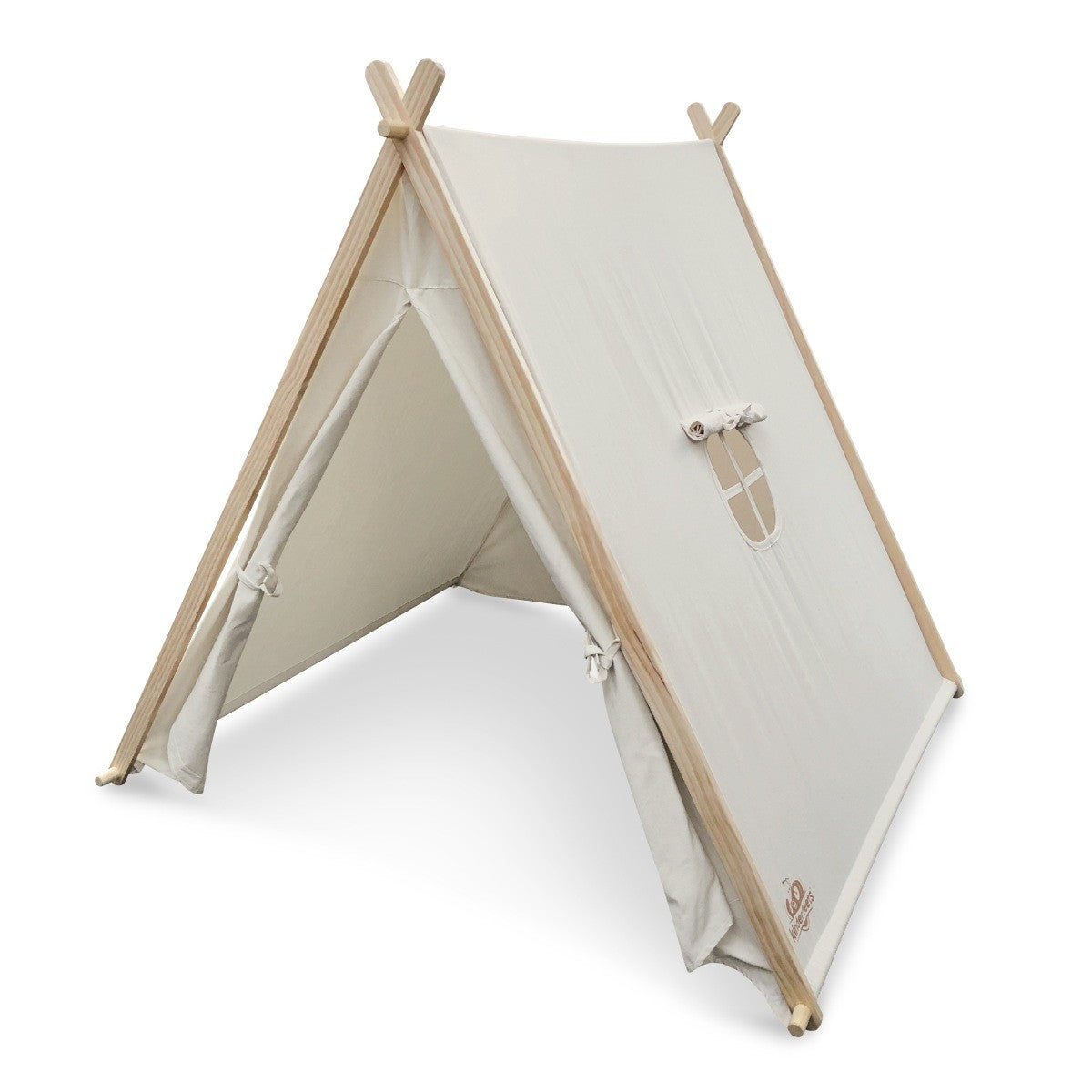 Kinderfeets Natural Cotton Play Tent Indoor Kids’ Teepee for Imaginative Play
