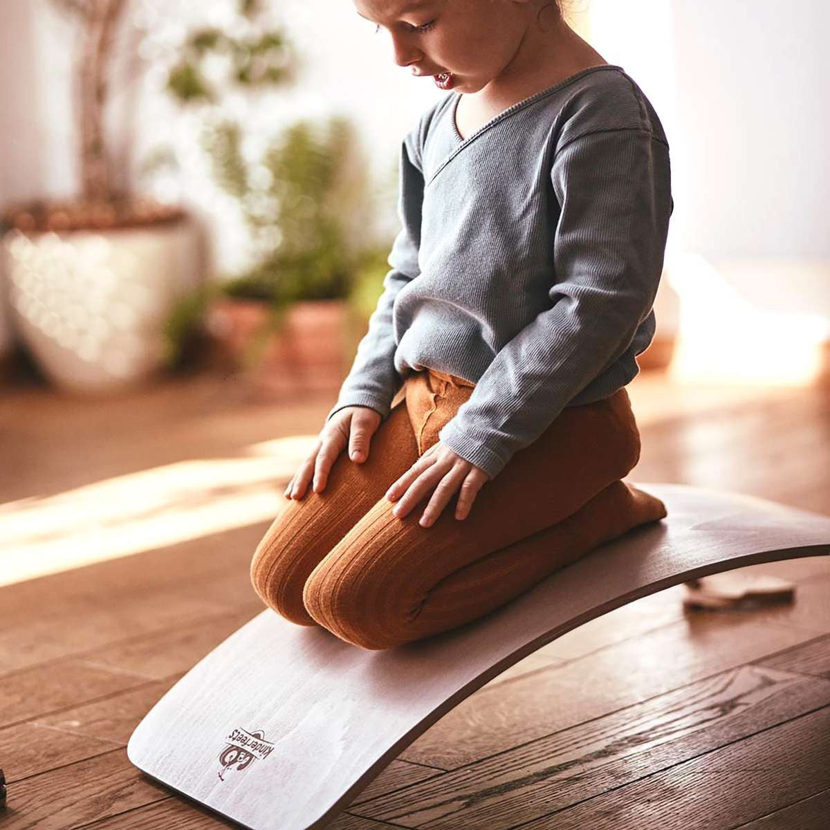 Kinderfeets Kinderboard LITE Natural Wooden Balance Board for Kids