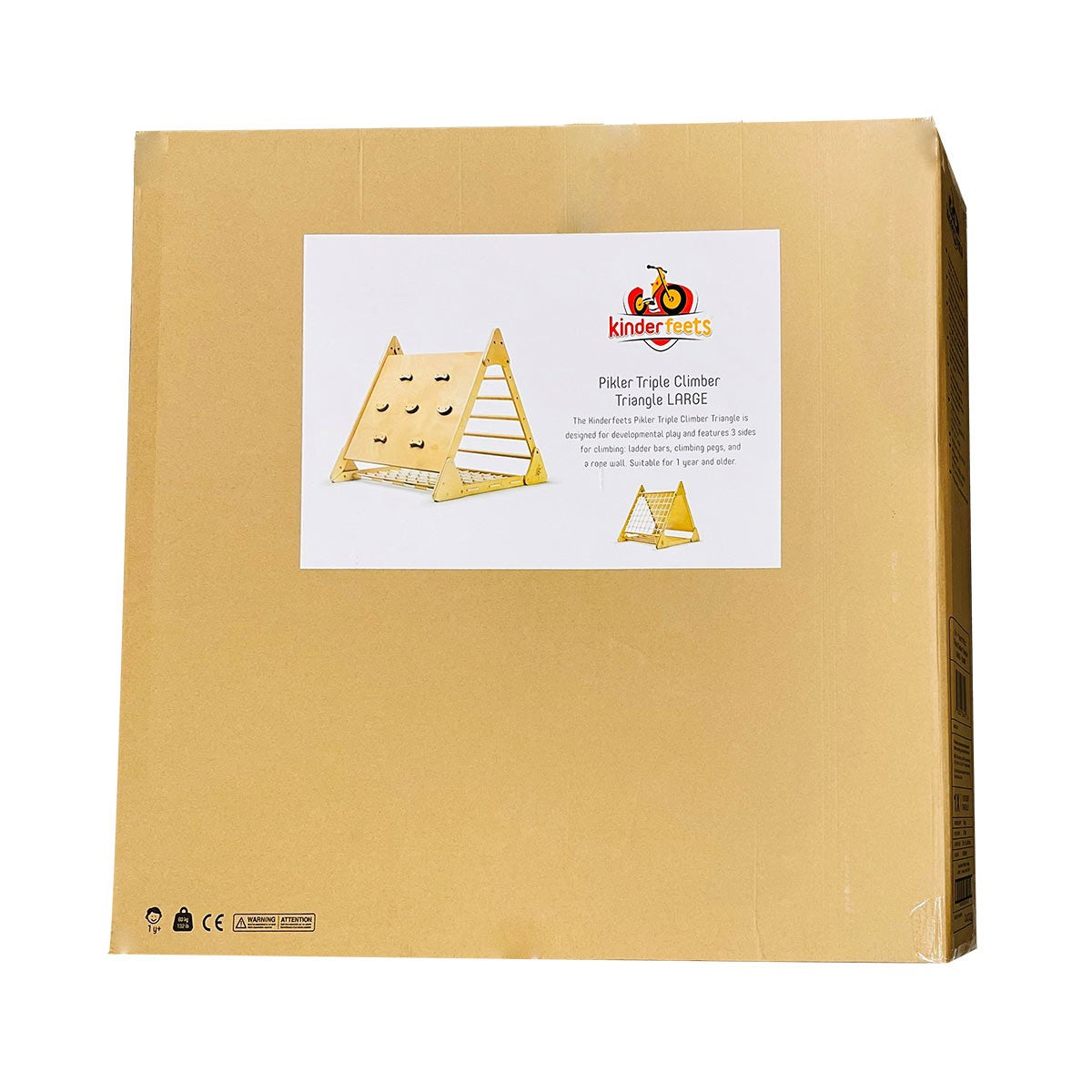 Kinderfeets Pikler Triple Climber Wooden Play Frame for Kids