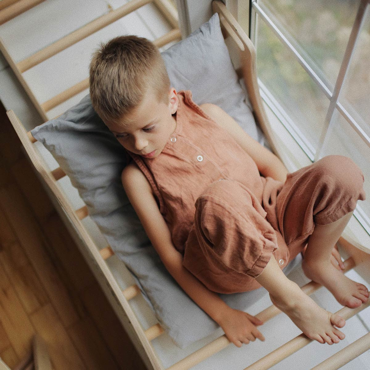 Kinderfeets Pikler Rocking & Climbing Arch Wooden Play Arch and Rocker for Kids