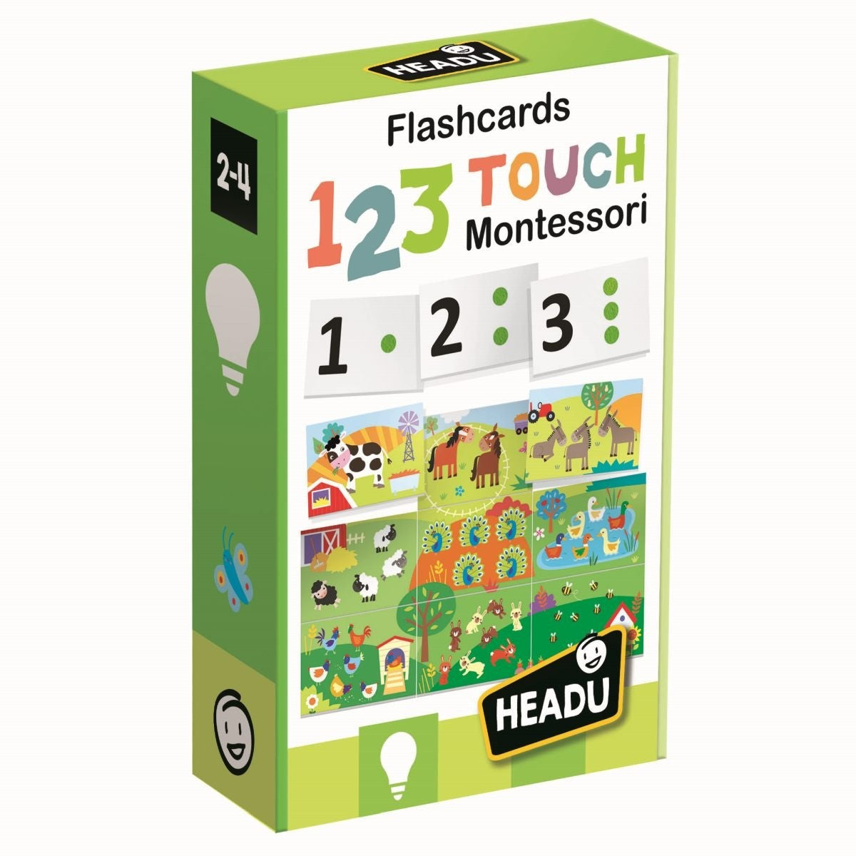 Headu Montessori 123 Touch Tactile Flashcards & Puzzle Set