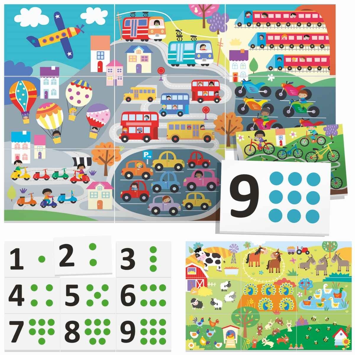 Headu Montessori 123 Touch Tactile Flashcards & Puzzle Set