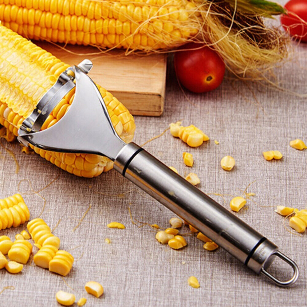 Hansona One-Step Kitchen Corn Peeler Striper Thresher Cutter Tool