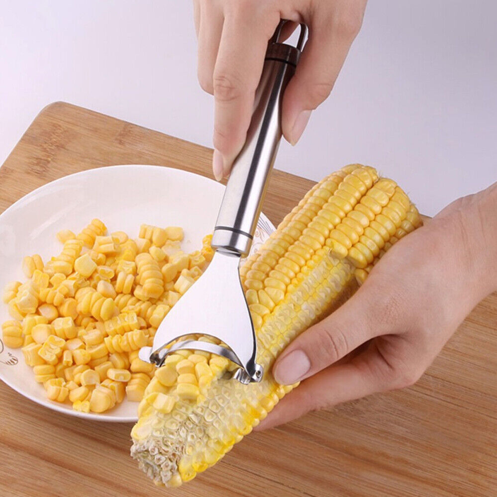 Hansona One-Step Kitchen Corn Peeler Striper Thresher Cutter Tool