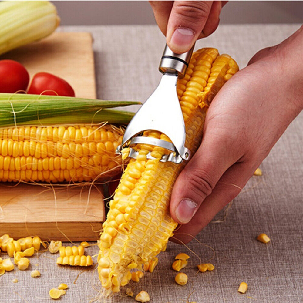 Hansona One-Step Kitchen Corn Peeler Striper Thresher Cutter Tool
