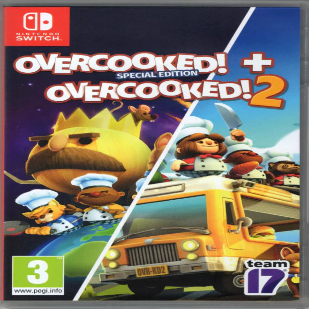 Fireshine Games Team 17 Nintendo Switch Overcooked + Overcooked 2 Double Pack Game