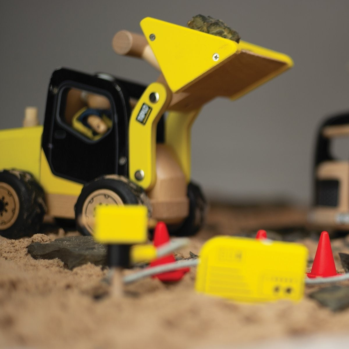 Tidlo Construction Toy Front End Loader for Kids Play