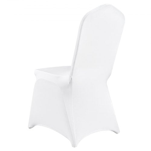 VEVOR 50PCS White Folding Chair Covers Spandex Universal Fitted Washable Slipcovers