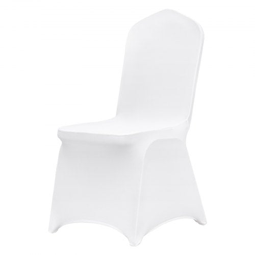 VEVOR 50PCS White Folding Chair Covers Spandex Universal Fitted Washable Slipcovers