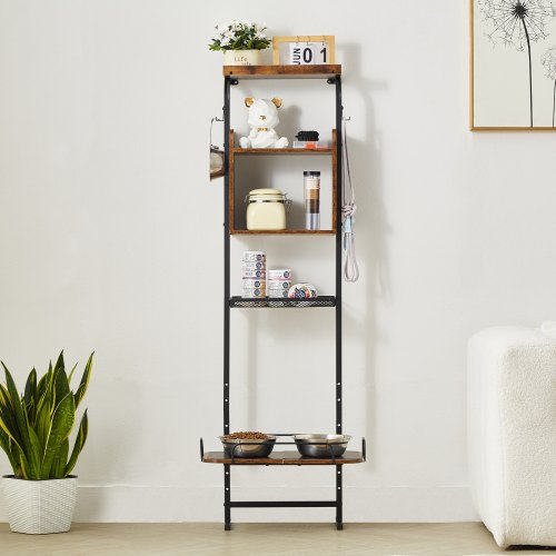 VEVOR Pet Feeding Station Elevated Dog Bowls with Storage Shelves