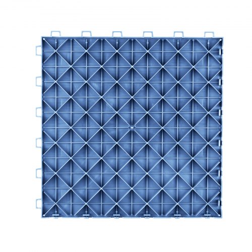 VEVOR 25 Pack Garage Floor Tiles 12x12x0.53 Inch Interlocking Non-Slip - Blue