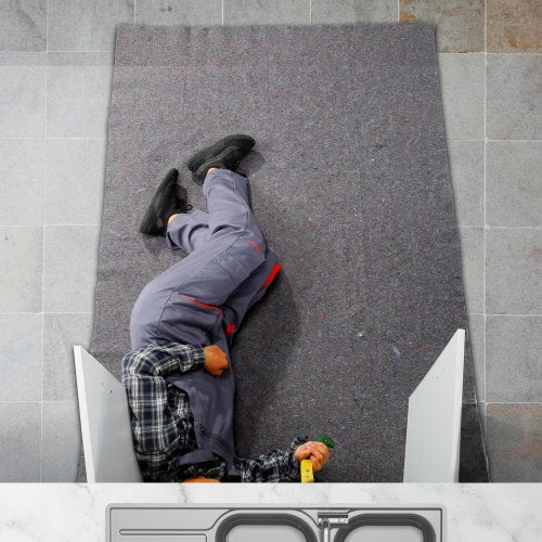 VEVOR 12 Pack Moving Blankets Cotton Heavy Duty Shipping Pads 1829x1372 mm