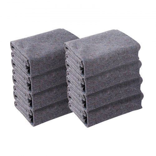 VEVOR 12 Pack Moving Blankets Cotton Heavy Duty Shipping Pads 1829x1372 mm