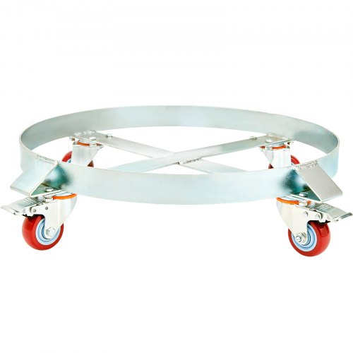 VEVOR 250 L Drum Dolly Heavy Duty 454 kg Load Barrel Cart with 4 Swivel Casters