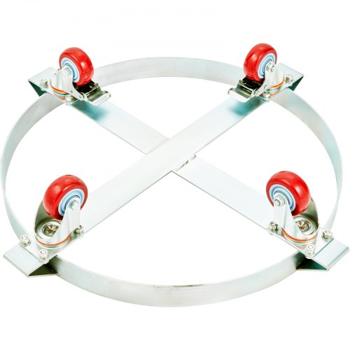 VEVOR 250 L Drum Dolly Heavy Duty 454 kg Load Barrel Cart with 4 Swivel Casters