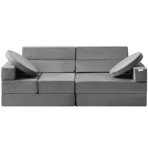 VEVOR 15pcs Modular Kids Nugget Couch Foam Sofa High Density 25D Sponge
