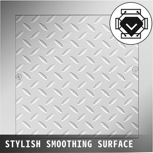 VEVOR Galvanized Steel Recessed Manhole Cover 11.8x11.8" Sealed Drain Lid