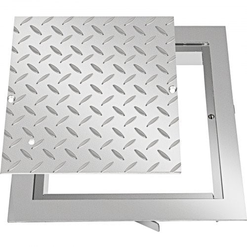 VEVOR Galvanized Steel Recessed Manhole Cover 11.8x11.8" Sealed Drain Lid