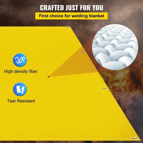 VEVOR Welding Blanket 8 x 10 Ft Fiberglass Fireproof Thermal Resistant with Bag