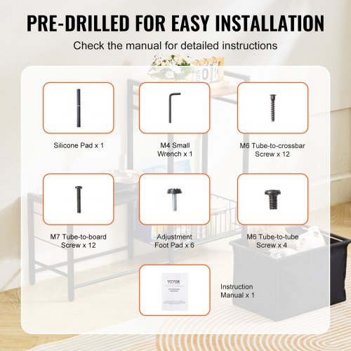 VEVOR Pet Feeding Station Elevated Dog Bowls with Storage Shelves