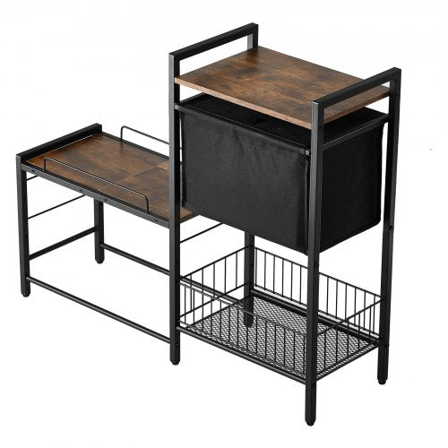 VEVOR Pet Feeding Station Elevated Dog Bowls with Storage Shelves