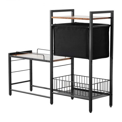 VEVOR Pet Feeding Station Elevated Dog Bowls with Storage Shelves