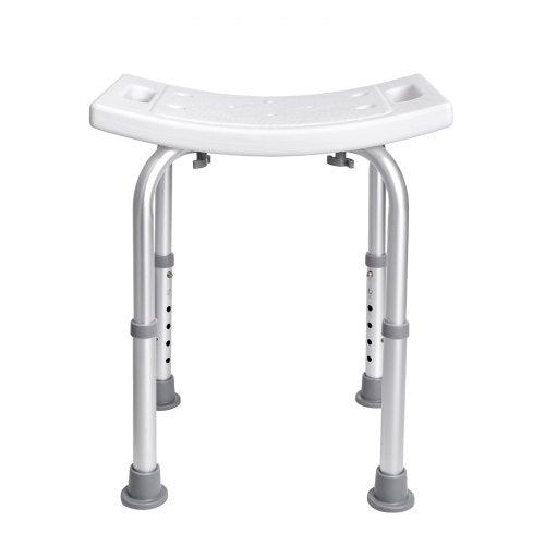 VEVOR Adjustable Shower Stool with Built-in Handles Non-Slip Seat for Elderly