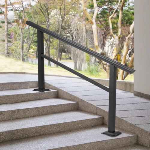 VEVOR Adjustable Outdoor Stair Aluminum Handrail 48 x 35.5 Inch Railing