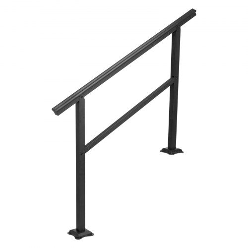 VEVOR Adjustable Outdoor Stair Aluminum Handrail 48 x 35.5 Inch Railing