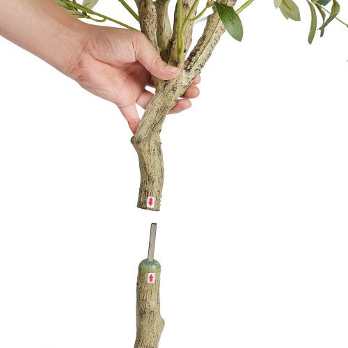 VEVOR 1550mm Artificial Olive Tree Lifelike Faux Potted Plant Home/Office Decor