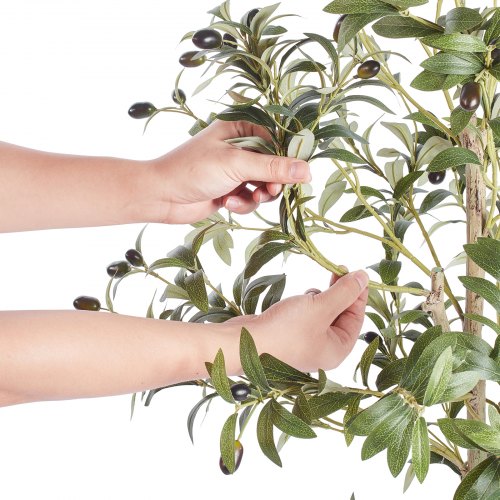 VEVOR 1550mm Artificial Olive Tree Lifelike Faux Potted Plant Home/Office Decor