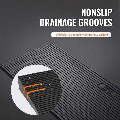 VEVOR 3cm Rise Threshold 90cm Wide Rubber Non-Slip Ramp for Doorways