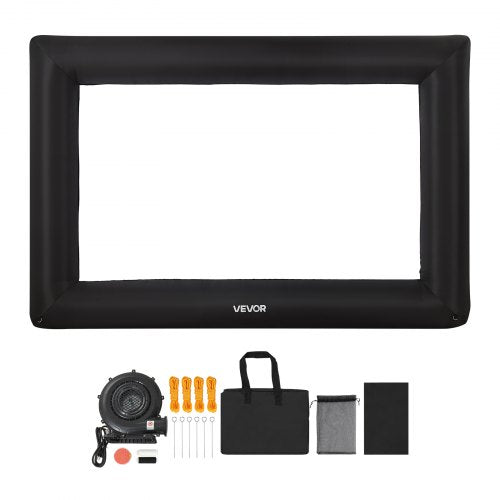 VEVOR 16 ft Inflatable Projection Screen with Portable Storage Bag for Movies