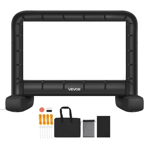 VEVOR 14 ft Inflatable Projection Screen with Portable Storage Bag for Movies
