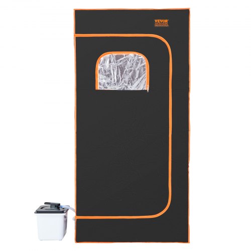 VEVOR Portable Steam Sauna Tent Full Size 2000W with Remote Chair - Black