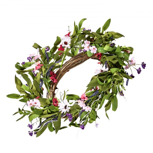 VEVOR Artificial Decorative Wreath 55.88 cm Daisies Buds for Home Decor