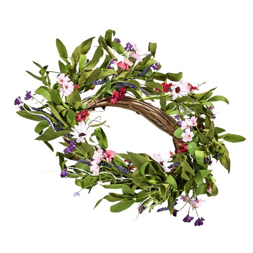 VEVOR Artificial Decorative Wreath 55.88 cm Daisies Buds for Home Decor
