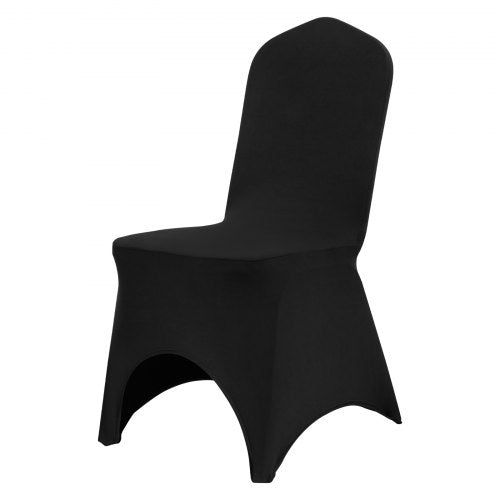 VEVOR 50 PCS Black Stretch Chair Covers Polyester Fitted for Wedding Party Banquet